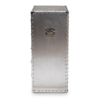 Baxton Studio Davet French Industrial Silver Metal 5-Drawer Accent Storage Cabinet