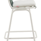 Zuo Luft Barstool (Set of 2) White & Green