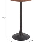 Zuo Auray Bar Table Brown