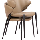 Zuo Lino Dining Chair (Set of 2) Taupe