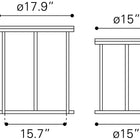 Zuo Bari Nesting Table Set (2-Piece) Natural