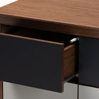 Baxton Studio Svante Mid-Century Modern Multicolor Finished Wood 6-Drawer Chest