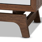 Baxton Studio Svante Mid-Century Modern Multicolor Finished Wood 6-Drawer Chest