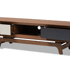 Baxton Studio Svante Mid-Century Modern Multicolor Finished Wood 3-Drawer TV Stand