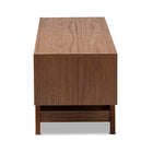 Baxton Studio Svante Mid-Century Modern Multicolor Finished Wood 3-Drawer TV Stand