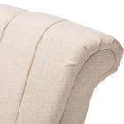Baxton Studio Rayner Modern and Contemporary Beige Fabric Upholstered Swivel Chair