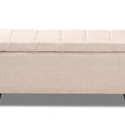 Baxton Studio Fera Modern and Contemporary Beige Fabric Upholstered Storage Ottoman