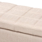 Baxton Studio Fera Modern and Contemporary Beige Fabric Upholstered Storage Ottoman