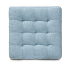 Baxton Studio Elladio Modern and Contemporary Light Blue Fabric Upholstered Tufted Cube Ottoman Set of 2