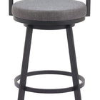Zuo Gimsby Swivel Barstool Gray