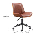 Zuo Maker Office Chair Brown