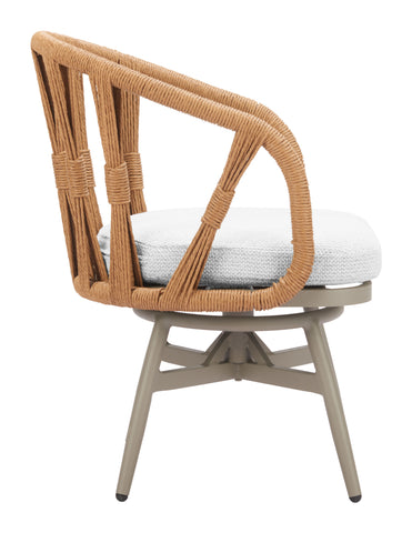 Zuo Safal Swivel Dining Chair Multicolor