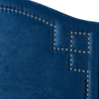 Baxton Studio Aubrey Modern and Contemporary Royal Blue Velvet Fabric Upholstered Twin Size Headboard