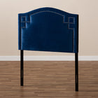 Baxton Studio Aubrey Modern and Contemporary Royal Blue Velvet Fabric Upholstered Twin Size Headboard