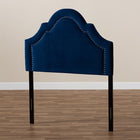 Baxton Studio Rita Modern and Contemporary Navy Blue Velvet Fabric Upholstered Twin Size Headboard