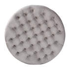 Baxton Studio Iglehart Modern and Contemporary Light Gray Velvet Fabric Upholstered Tufted Cocktail Ottoman