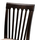 Baxton Studio Minette Modern and Contemporary Sand Fabric Upholstered Espresso Brown Finished Wood Dining Chair Set of 4