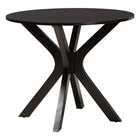 Baxton Studio Lore Modern Grey Fabric and Dark Brown Wood 5-Piece Dining Set