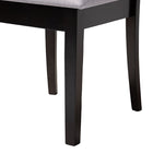 Baxton Studio Lore Modern Grey Fabric and Dark Brown Wood 5-Piece Dining Set