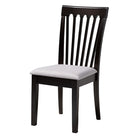 Baxton Studio Nina Modern Grey Fabric and Espresso Brown Finished Wood 5-Piece Dining Set