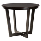 Baxton Studio Nellie Modern Grey Fabric and Dark Brown Wood 5-Piece Dining Set