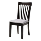 Baxton Studio Bailey Modern Grey Fabric and Dark Brown Finished Wood 5-Piece Dining Set