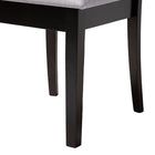 Baxton Studio Bailey Modern Grey Fabric and Dark Brown Finished Wood 5-Piece Dining Set