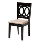 Baxton Studio Louisa Modern Beige Fabric and Dark Brown Finished Wood 5-Piece Dining Set