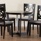 Baxton Studio Kara Modern Grey and Dark Brown Finished Wood 5-Piece Dining Set