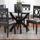 Baxton Studio Rita Modern Grey and Dark Brown Finished Wood 5-Piece Dining Set