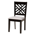 Baxton Studio Norah Modern Grey Fabric and Dark Brown Finished Wood 5-Piece Dining Set