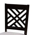 Baxton Studio Norah Modern Grey Fabric and Dark Brown Finished Wood 5-Piece Dining Set