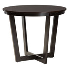 Baxton Studio Alena Modern Grey Fabric and Dark Brown Finished Wood 5-Piece Dining Set