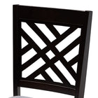 Baxton Studio Gustavo Modern and Contemporary Grey Fabric Upholstered and Dark Brown Finished Wood 6-Piece Dining Set