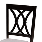 Baxton Studio Millie Modern and Contemporary Grey Fabric Upholstered and Dark Brown Finished Wood 5-Piece Dining Set