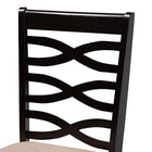 Baxton Studio Ariane Modern Sand Fabric and Dark Brown Finished Wood 5-Piece Dining Set