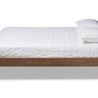 Baxton Studio Lissette Mid-Century Modern Walnut Brown Finished Wood Full Size Platform Bed Frame