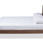 Baxton Studio Artemis Mid-Century Modern Walnut Brown Finished Wood Queen Size Platform Bed