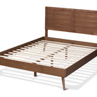 Baxton Studio Artemis Mid-Century Modern Walnut Brown Finished Wood Queen Size Platform Bed