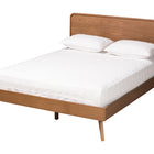 Baxton Studio Demeter Mid-Century Modern Walnut Brown Finished Wood King Size 5-Piece Bedroom Set