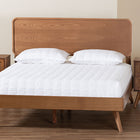 Baxton Studio Demeter Mid-Century Modern Walnut Brown Finished Wood King Size 3-Piece Bedroom Set
