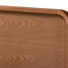 Baxton Studio Demeter Mid-Century Modern Walnut Brown Finished Wood Full Size 4-Piece Bedroom Set