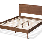 Baxton Studio Demeter Mid-Century Modern Walnut Brown Finished Wood Full Size Platform Bed