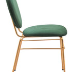 Zuo Odessa Dining Chair (Set of 2) Green & Gold