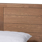 Baxton Studio Artemis Mid-Century Modern Walnut Brown Finished Wood King Size Platform Bed