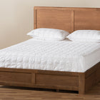 Baxton Studio Aras Modern and Contemporary Transitional Ash Walnut Brown Finished Wood Queen Size 3-Drawer Platform Storage Bed