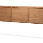 Baxton Studio Raya Mid-Century Modern Walnut Brown Finished Wood King Size Headboard