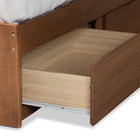 Baxton Studio Aras Modern and Contemporary Transitional Ash Walnut Brown Finished Wood King Size 3-Drawer Platform Storage Bed