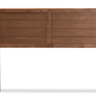 Baxton Studio Seren Mid-Century Modern Walnut Brown Finished Wood Queen Size Headboard