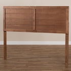 Baxton Studio Seren Mid-Century Modern Walnut Brown Finished Wood Queen Size Headboard